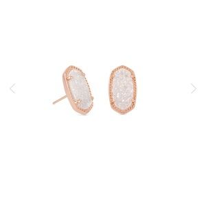 Kendra Scott Ellie Stud in Rose Gold & Drusy